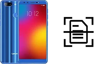 Scan document on a Lenovo K9