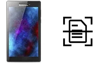 Scan document on a Lenovo Tab 2 A7-30