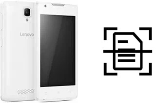 Scan document on a Lenovo Vibe A