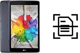 Scan document on a LG G Pad III 10.1 FHD