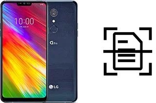 Scan document on a LG G7 Fit