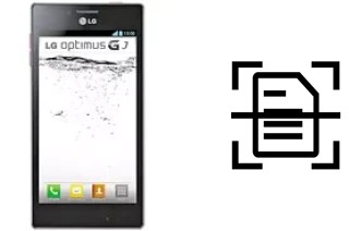 Scan document on a LG Optimus GJ E975W