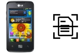 Scan document on a LG Optimus Hub E510