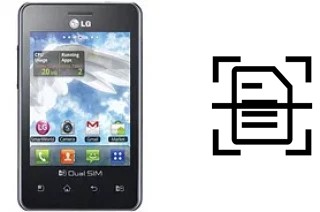 Scan document on a LG Optimus L3 E405