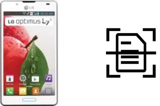 Scan document on a LG Optimus L7 II Dual