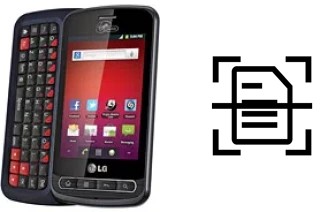 Scan document on a LG Optimus Slider