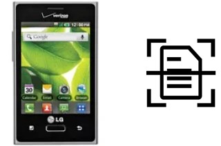 Scan document on a LG Optimus Zone VS410