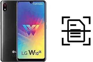 Scan document on a LG W10 Alpha