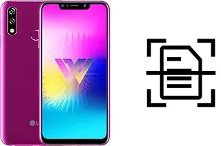 Scan document on a LG W10