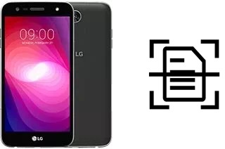 Scan document on a LG X power2