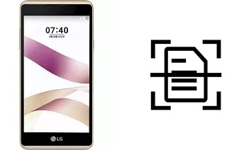 Scan document on a LG X Skin