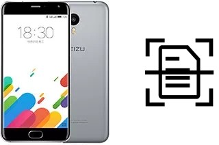 Scan document on a Meizu M1 Metal