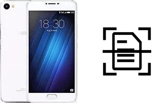 Scan document on a Meizu U20