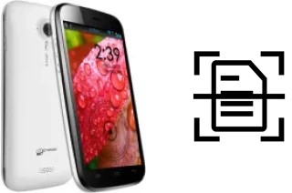 Scan document on a Micromax A116 Canvas HD