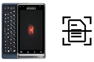 Scan document on a Motorola DROID 2