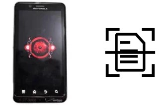 Scan document on a Motorola Droid Bionic Targa