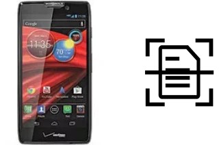 Scan document on a Motorola DROID RAZR MAXX HD