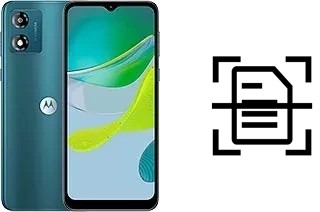 Scan document on a Motorola Moto E13