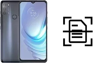 Scan document on a Motorola Moto G50