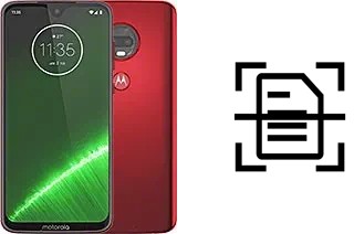 Scan document on a Motorola Moto G7 Plus