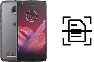 Scan document on a Motorola Moto Z2 Play