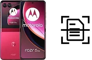 Scan document on a Motorola Razr 40 Ultra