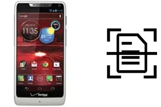 Scan document on a Motorola DROID RAZR M