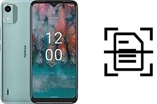 Scan document on a Nokia C12 Pro