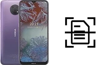 Scan document on a Nokia G10