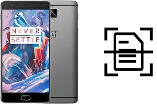 Scan document on an OnePlus 3