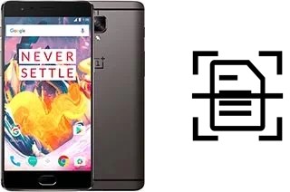 Scan document on an OnePlus 3T