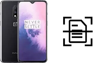 Scan document on an OnePlus 7