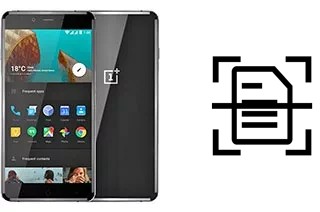 Scan document on an OnePlus X