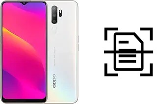 Scan document on an Oppo A5 (2020)