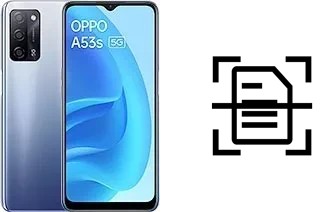 Scan document on an Oppo A53s 5G