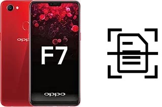 Scan document on an Oppo F7