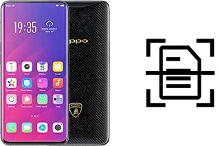 Scan document on an Oppo Find X Lamborghini Edition