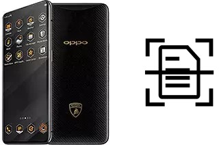 Scan document on an Oppo Find X Lamborghini