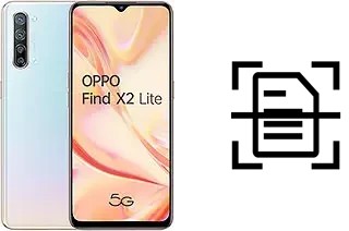 Scan document on an Oppo Find X2 Lite