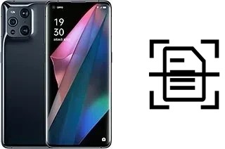 Scan document on an Oppo Find X3 Pro