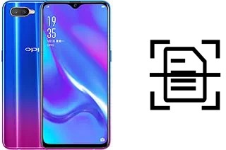 Scan document on an Oppo K1