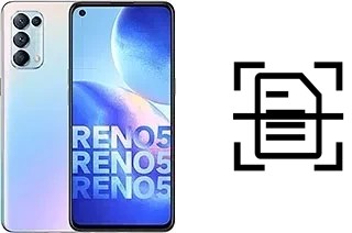 Scan document on an Oppo Reno5 4G