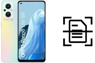 Scan document on an Oppo Reno8 Lite