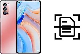 Scan document on an Oppo Reno4 Pro 5G