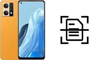 Scan document on an Oppo Reno7 2022