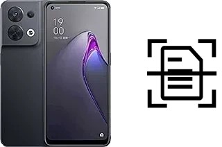 Scan document on an Oppo Reno8