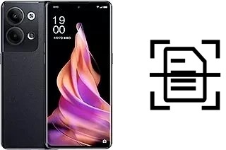 Scan document on an Oppo Reno9