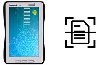 Scan document on a Panasonic Toughpad JT-B1