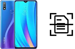 Scan document on a Realme 3 Pro