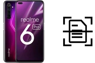 Scan document on a Realme 6 Pro